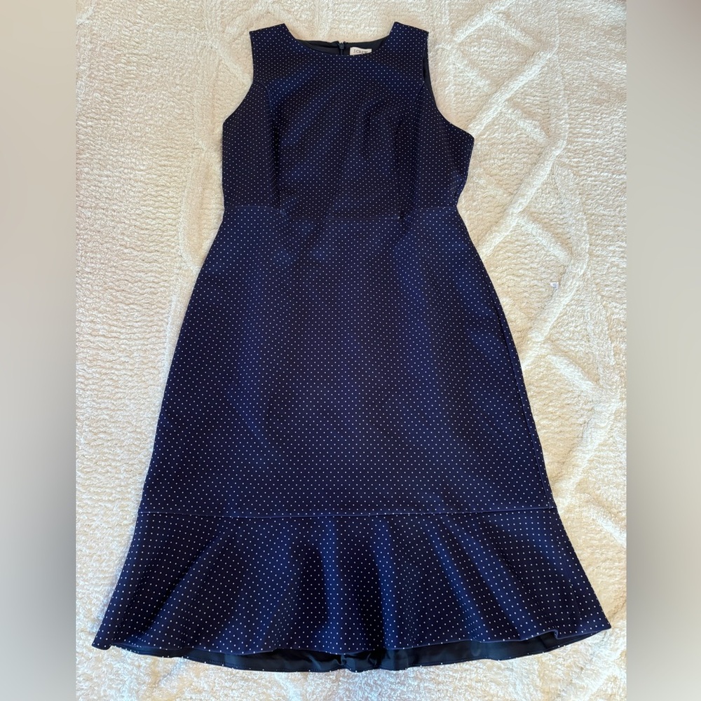 Women’s J. Crew Polka Dot Sleeveless Dress